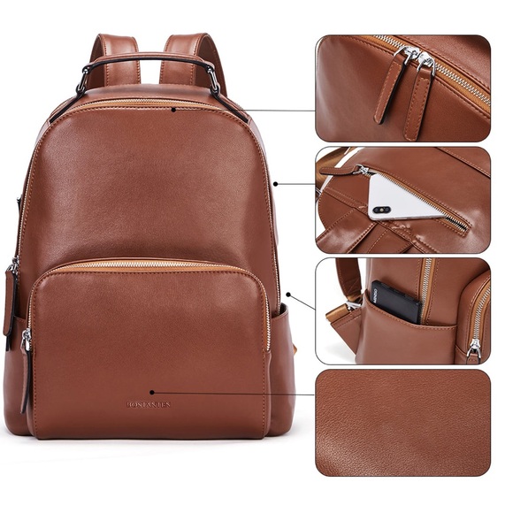 Leather Laptop Backpack - Great quality - Picture 2 of 16
